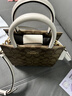 蔻馳（COACH）女包 MINI CALLY單肩手提包托特包琴譜包風(fēng)琴包 卡其色配白色5693IMDJ8 曬單實(shí)拍圖