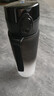 天喜（TIANXI）運動(dòng)水杯大容量夏季健身水壺耐高溫戶(hù)外耐摔便攜男生水瓶塑料杯子 黑白漸變600ml 曬單實(shí)拍圖