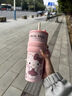 NEXT ROAD英國聯(lián)名hellokitty豹紋吸管保溫杯女生大容量杯子高顏值禮物水杯 禮品裝甜美豹紋凱蒂貓660ml【陶瓷覆層內膽】 曬單實(shí)拍圖