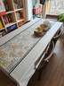 多美雅新中式雪尼爾桌布古典中國風(fēng)輕奢高級感餐桌布長(cháng)方形客廳茶幾桌布 蔭蔭慈萱 140*220cm 曬單實(shí)拍圖