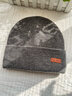 貓人毛線(xiàn)帽子男冬季新款羊毛混紡加厚圍脖防寒保暖防風(fēng)騎行包頭針織帽 深灰色【單帽】 均碼 曬單實(shí)拍圖