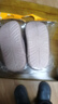 樂(lè )拖冬季家居家用軟底阻滑室內情侶防水PU皮厚底踩屎感棉拖鞋女 曬單實(shí)拍圖