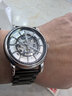 EMPORIO ARMANI阿瑪尼手表男士AR1981黑武士潮流皮帶歐美表機械表生日禮物送男友 曬單實(shí)拍圖