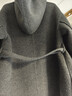 太平鳥(niǎo)女裝毛呢大衣甄絨系列斗篷連帽彎刀袖雙面呢外套 灰色 M 曬單實(shí)拍圖