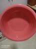 加大號塑料盆加厚洗澡盆大人洗腳盆家用特大洗衣盆洗床單小孩浴盆 玫紅色 巨大號(77cm口徑) 曬單實(shí)拍圖