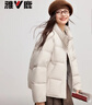 雅鹿立領(lǐng)保暖百搭羽絨服2025秋冬季新款面包服女短款超好看時(shí)尚外套 曬單實(shí)拍圖