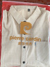 皮爾卡丹（pierre cardin）免燙抗皺中年夏季薄款純棉短袖襯衫男商務(wù)休閑純色父親亞麻襯衫男 2283黃色 190/4XL185-210斤 曬單實(shí)拍圖