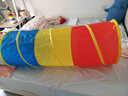 顧之Guci爬行隧道陽(yáng)光彩虹兒童玩具寶寶鉆洞幼兒園感統訓練男孩爬行筒 120CM三色隧道直徑48 曬單實(shí)拍圖