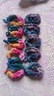 韓版高顏值手工編織橡皮筋蝴蝶結發(fā)圈高彈力扎馬尾不傷發(fā)頭繩發(fā)繩 混色10條 曬單實(shí)拍圖