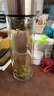 蘇泊爾（SUPOR）玻璃杯茶水分離男款水杯雙層高硼硅玻璃耐高溫大容量泡茶杯子禮物 行硯黑400mL 曬單實(shí)拍圖