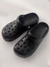 京東京造【抗菌洞洞鞋】涼鞋情侶旅行沙灘兩穿eva涼拖鞋男士夜色黑42-43 曬單實(shí)拍圖