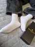 夢(mèng)特嬌襪子男士春夏季100%純棉7A抗菌防臭艾草精油襪休閑透氣運動(dòng)中筒襪 曬單實(shí)拍圖