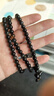 慈靈閣精品彩眼黑曜石手鏈108顆手串佛珠女款飾品6MM 黑色 曬單實(shí)拍圖