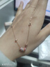 Cindy Kelly輕奢銀項鏈女高級感精致走心鎖骨鏈送老婆結婚紀念生日禮物女生 玫瑰金【送老婆女友實(shí)用高檔】 曬單實(shí)拍圖