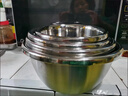 惠眾304不銹鋼盆家用加厚洗菜盆調料打蛋盆和面盆圓形湯盆廚房多用盆 304特厚食品級不銹鋼【生銹包退】 22+24+26+28盆【送蓋子】 曬單實(shí)拍圖