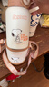史努比（SNOOPY）兒童保溫杯帶吸管直飲男女小學(xué)生316不銹鋼喝水杯子雙蓋壺500ml咖 曬單實(shí)拍圖