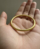 金至尊（3DG Jewellery）黃金手鐲古法傳承999足金鐲子婚嫁三金送女友老婆生日禮物計價(jià) 輕版-54mm-14.12克(配珠寶禮盒) 曬單實(shí)拍圖
