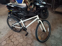京東京造行云兒童自行車(chē)京東自營(yíng)8-12-15歲山地自行車(chē)學(xué)生男女24寸山野白 曬單實(shí)拍圖