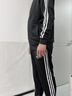 阿迪達斯（adidas）運動(dòng)套裝男春季跑步運動(dòng)套裝防風(fēng)夾克收腿褲兩件套 黑白 L 曬單實(shí)拍圖