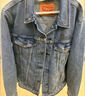 Levi's李維斯25年秋冬新款男士美式復古水洗做舊休閑牛仔夾克外套 淺藍 M 曬單實(shí)拍圖