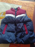 G.duck兒童羽絨棉馬甲背心秋冬男女童拼色寶寶保暖馬夾學(xué)院風(fēng)幼兒園背心 紅拼黑 130 建議身高120-130cm年齡7-8歲 曬單實(shí)拍圖