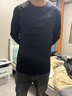 拇指白小T【拒水鵝絨T】李小冉秋冬新款可機洗鵝絨長(cháng)袖T恤男90絨加厚保暖 【白鵝絨】藏青男款 XL 曬單實(shí)拍圖