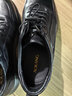奧康（Aokang）奧康男鞋透氣休閑皮鞋商務(wù)休閑鞋舒適百搭厚底運動(dòng)鞋 黑色39  曬單實(shí)拍圖