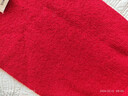 偶森100%純羊毛紅色圍巾冬季韓系氛圍感針織圍脖新年情人節年會(huì )禮盒裝 曬單實(shí)拍圖