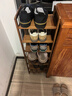安爾雅楠竹簡(jiǎn)易鞋架門(mén)口多層家用鞋架子宿舍防塵鞋柜置物架 茶色7-30 曬單實(shí)拍圖