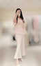 ROMON醋酸緞面高級感魚(yú)尾半身裙長(cháng)款女2026春季新款顯瘦垂感包臀裙長(cháng)裙 香檳色 M 【體重90-105斤】 曬單實(shí)拍圖
