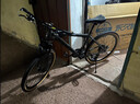 永久（FOREVER）上海永久牌山地自行車(chē)公路賽車(chē)式自行車(chē)鋁合金單車(chē)健身鍛煉單車(chē) （MC700）高碳鋼車(chē)架-輻條輪-深灰 24英寸 24速 曬單實(shí)拍圖