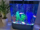 新款大彎魚(yú)缸客廳中大型家用靠墻背濾高清玻璃靜音免換水水族箱 定制尺寸請聯(lián)系客服 100*50*140   長(cháng)寬高 曬單實(shí)拍圖