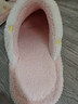名創(chuàng  )優(yōu)品（MINISO）彩點(diǎn)狗狗卡通趣味毛毛居家鞋女秋冬可愛(ài)棉拖鞋月子鞋白粉38-39 曬單實(shí)拍圖