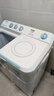 海爾（Haier）洗衣機半自動(dòng)12公斤雙缸雙桶筒滾大容量家用波輪脫水機甩干機雙動(dòng)力一級能效以舊換新國家補貼15% 新一級能效+雙缸洗脫分離+抗菌波輪 波輪 12kg 曬單實(shí)拍圖