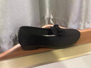 萊芬紅老北京布鞋女新款軟底2026豆豆不累腳黑色工作鞋子新品 黑色 38 曬單實(shí)拍圖