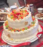 曼恒祝壽爸媽老人過(guò)壽雙層新鮮水果生日蛋糕現做同城配送當天到當日達 H款壽比南山 10+6寸（適合6-10人） 曬單實(shí)拍圖
