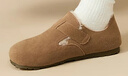 西遇全包勃肯鞋女加絨2025冬季新款軟底外穿棉鞋保暖一腳蹬毛毛鞋 淺棕色 37 (235) 曬單實(shí)拍圖