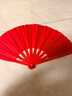 遠瑞晟功夫扇8寸一尺兒童卡通舞臺表演大紅折扇周邊 8寸功夫扇【紅色】 曬單實(shí)拍圖