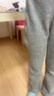 圖圖小象女童加絨褲子兒童高彈喇叭褲大童加厚休閑褲 花灰色【加絨款】150 曬單實(shí)拍圖