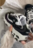 斯凱奇奧利奧|女鞋春季黑白老爹鞋復古熊貓鞋透氣增高運動(dòng)鞋88888250 曬單實(shí)拍圖