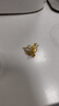 周六福三葉花黃金耳釘女足金耳飾生日禮物計價(jià)A0914954 一對 約1.81g 曬單實(shí)拍圖