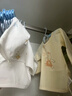 貝瑞加（Babyprints）新生兒衣服2件裝男女寶寶半背衣純棉長(cháng)袖嬰兒上衣親膚柔軟 黃59 曬單實(shí)拍圖
