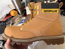 卡特（CAT）經(jīng)典大黃靴馬丁靴男鞋SecondShift牛皮鋼頭防護戶(hù)外工裝靴子男 黃色P89162 43 曬單實(shí)拍圖