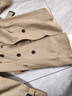 奧豚風(fēng)衣外套女秋款韓版寬松休閑中長(cháng)款上衣AT3212-1 卡其色  2XL 曬單實(shí)拍圖