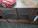 傅森日式矮書(shū)柜北美黑胡桃木全實(shí)木自由組合客廳收納柜儲物餐邊柜 北美黑胡桃木無(wú)輔料（開(kāi)放格抽屜 曬單實(shí)拍圖
