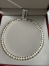 京潤珍珠項鏈女925銀凌美淡水珍珠項鏈圓形強光高級感送愛(ài)人老婆禮物 曬單實(shí)拍圖