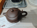 宜興正品原礦紫砂壺真品純手工名家用西施壺泡茶壺大容量茶具套裝 刻繪款-升級卡蓋 460ml 同料4杯禮盒裝 曬單實(shí)拍圖