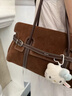 MUVA英倫風(fēng)袢帶牛皮大容量通勤包包女式2025新款單肩包女神節禮物 曬單實(shí)拍圖