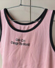 短款小吊帶女內搭外穿瑜伽運動(dòng)背心夏季防走光螺紋棉字母打底上衣 粉色 M 曬單實(shí)拍圖