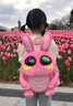 格米（germ）兒童書(shū)包幼兒園男女孩超輕寶寶背包大容量 12L【軟萌粉紅兔】 曬單實(shí)拍圖
